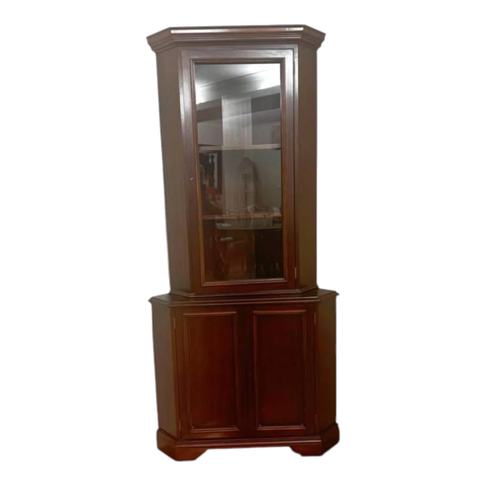 Corner cabinet mahogany vintage solid timber sideboard