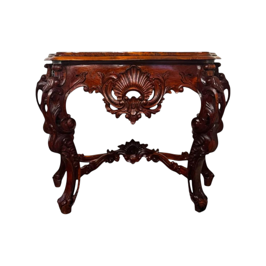 Antique mahogany hall stand hand carved