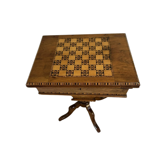 19th-century English Regency flip-top games table