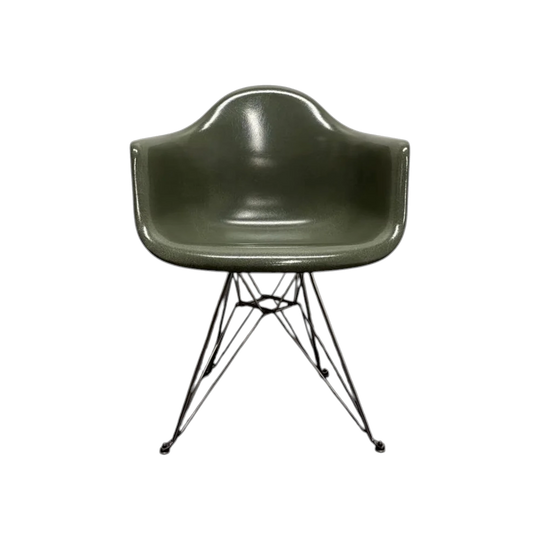 Modernica Fibreglass Arm Shell Chair Eames style | Sage Green