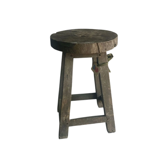 Vintage timber stool