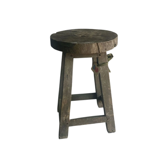 Vintage timber stool
