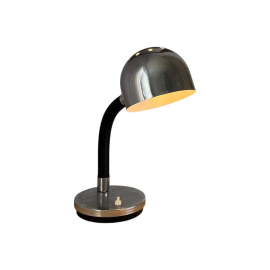 Chrome Gooseneck Table Lamp