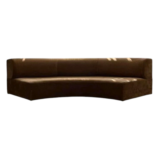 Beautiful Caramel Designer Bespoke Curved LoungeP