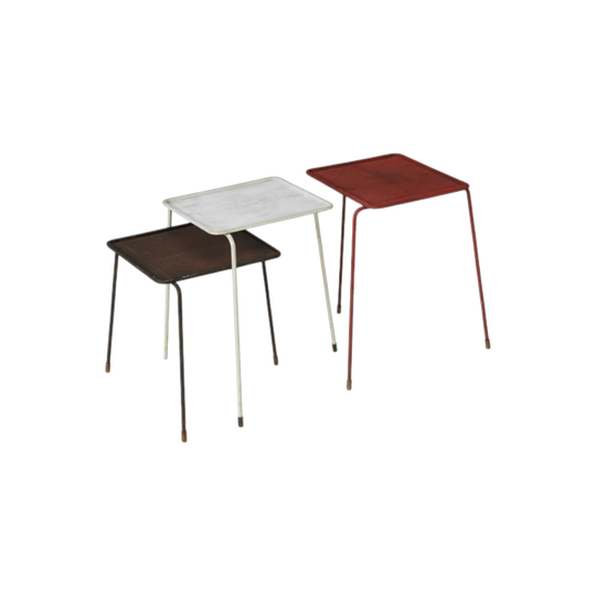 Mathieu Matégot Side table set 'Soumba' 1953