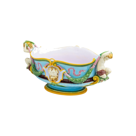 Antique Majolica Jardiniere / Centrepiece by Minton
