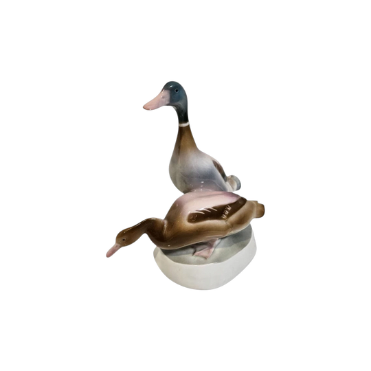 Zsolnay Hungary porcelain Mallards 1920-1930