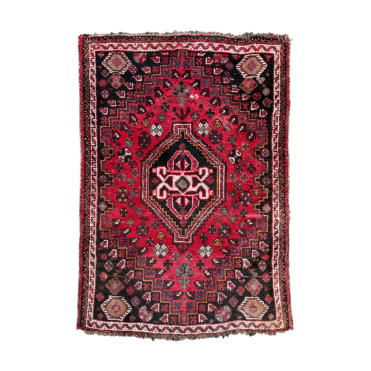 Vintage Handwoven Shiraz Carpet (115x168cm)