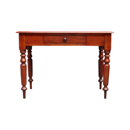 Antique Australian Cedar Single Drawer Hall Table, Sofa Table or Small Desk. B13123
