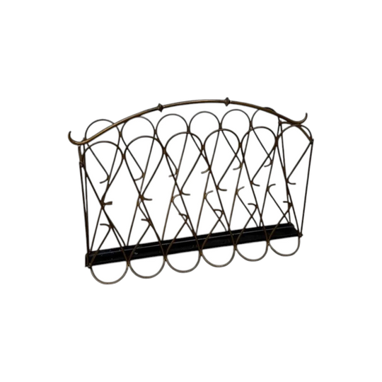 Italian Mid-century Brass Magazine Holder