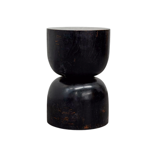 Hour Glass Stool - Black