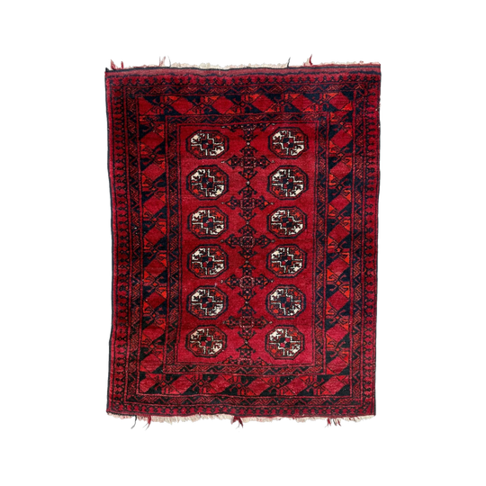Vintage Handwoven Bokhara Rug (122x92cm)