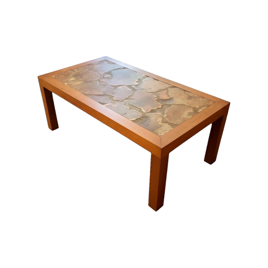 Vintage Stone Mosaic Coffee Table, Circa 1960s–70s