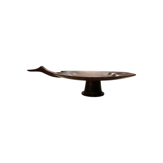 OLD FIJIAN YAQONA DISH PRIEST OIL DISH IN SHAPE OF A BIRD