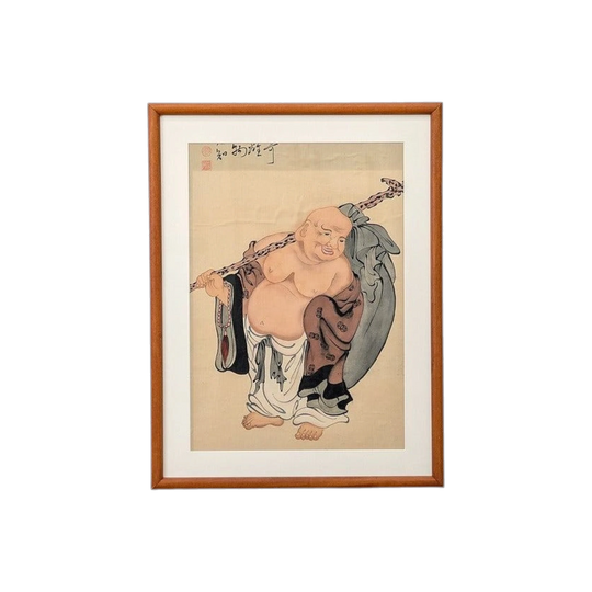 Kita Busei 'Hotei' Ink Painting, Edo Period, c. 1830