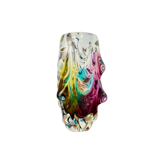 Sanyu Glassworks Narumi Fantasy Vase | Hand-Blown Japanese Art Glass (25cm)