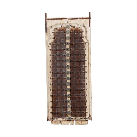 Vintage Indian Havali Brown Door Panel