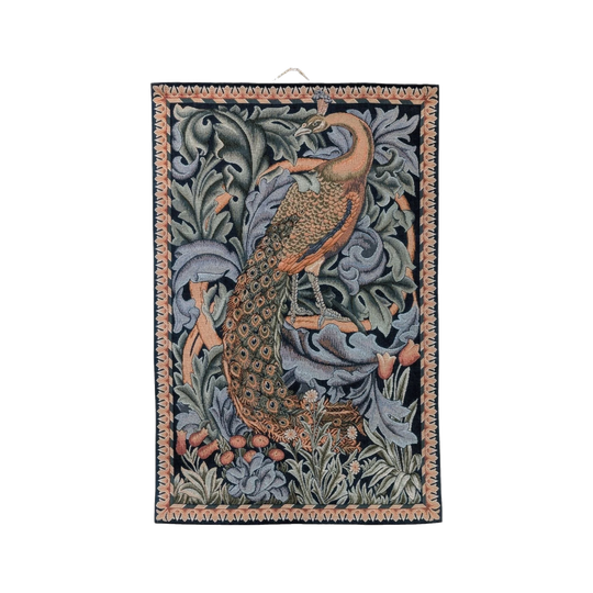 Goblys Peacock Tapestry after William Morris, Woven in France