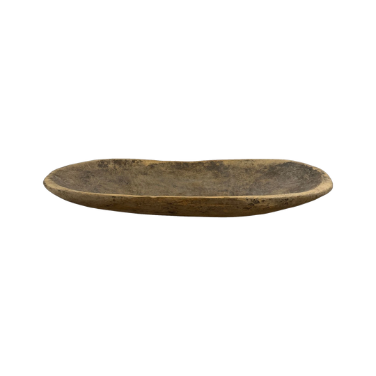 Large Vintage Wooden Dough Bowl