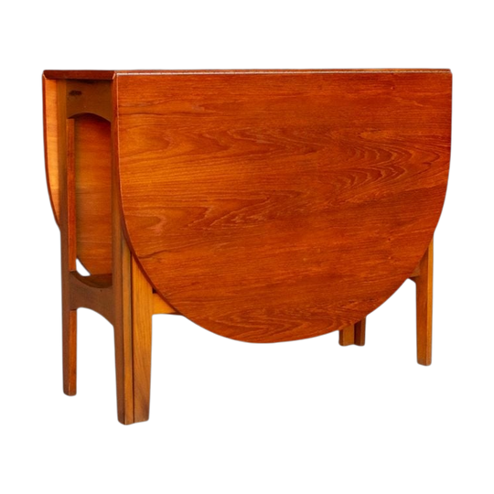 Mid‑Century Teak Drop-Leaf Dining Table