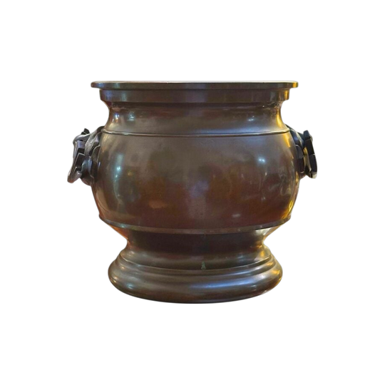 Early 20th Century Japanese bronze double handled Hibachi c.1920