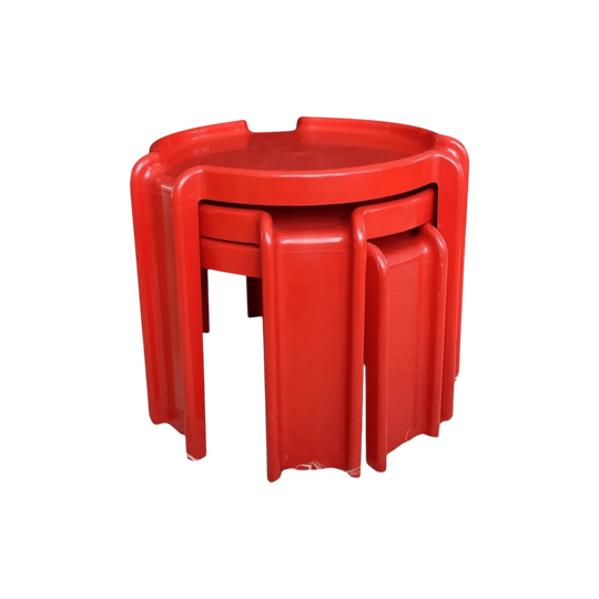 Kartell Red Stacking Side Table