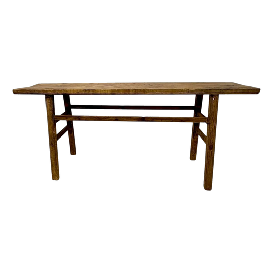 Antique Long Elm Console | 203x41x90cm