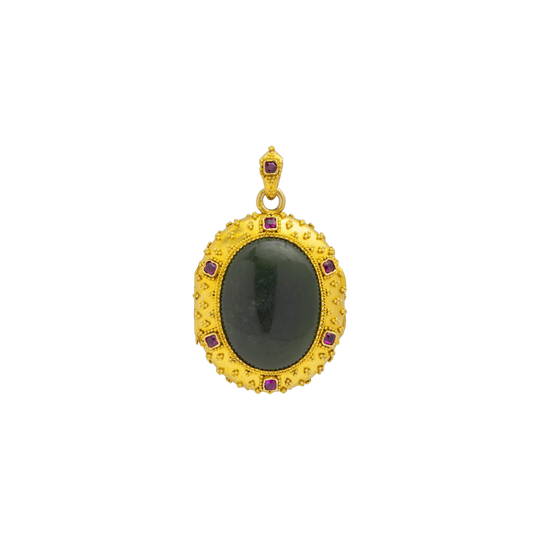 French Etruscan Revival Locket c.1870