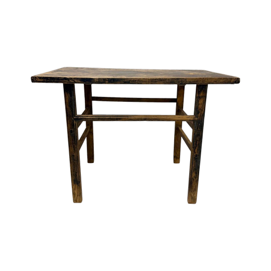 Blackened Antique Short Wine Table