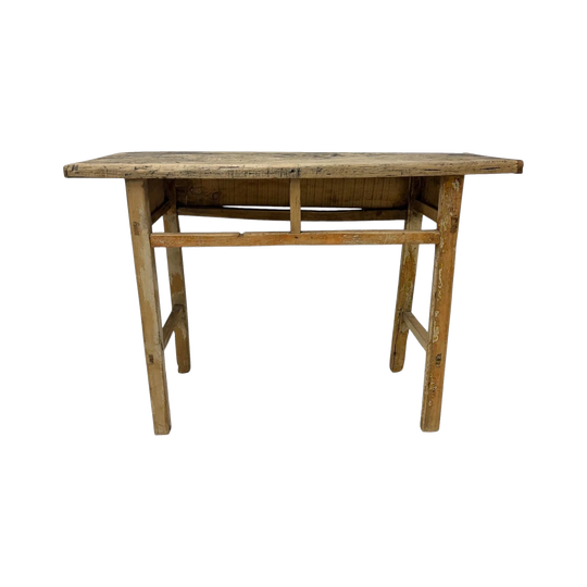 Raw, Aged Wood | Antique Short Elm Console 117x43x84cm