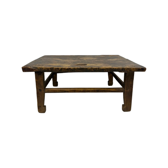 Antique Rectangle Chinese Elm Coffee  | 82x63x36cm