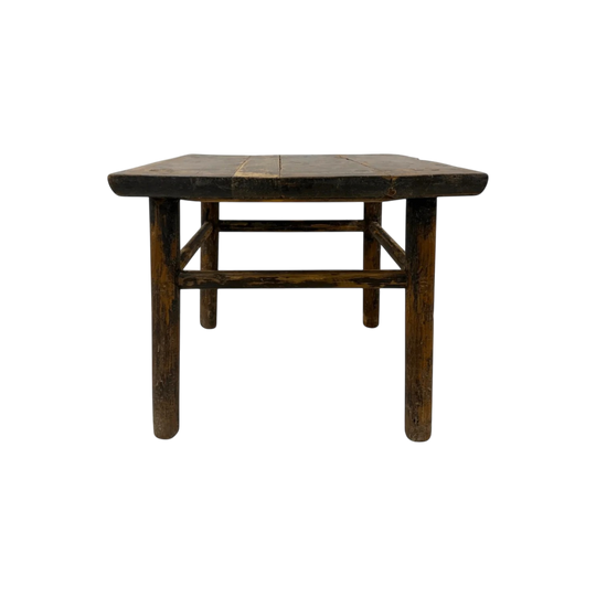 Simple Chinese Square Elm Side Tables | 58x58x50cm