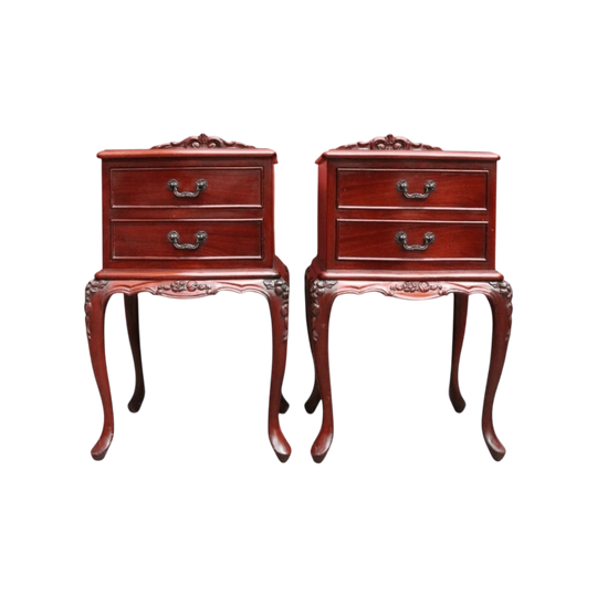 Pair of Vintage Johnson’s Australian Cedar Bedside Cabinets Lamp Tables. B13138