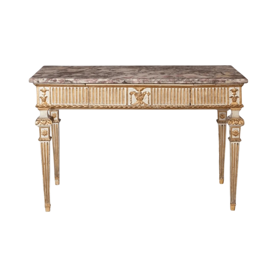 18th Century Tuscan Console with Fior Di Pesco Marble Top