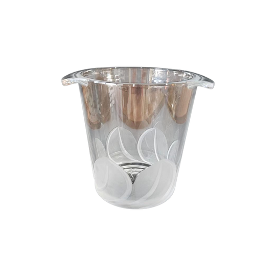 J.G. Durand Crystal Ice Bucket by Cristal D'Arques France, Florence Satin