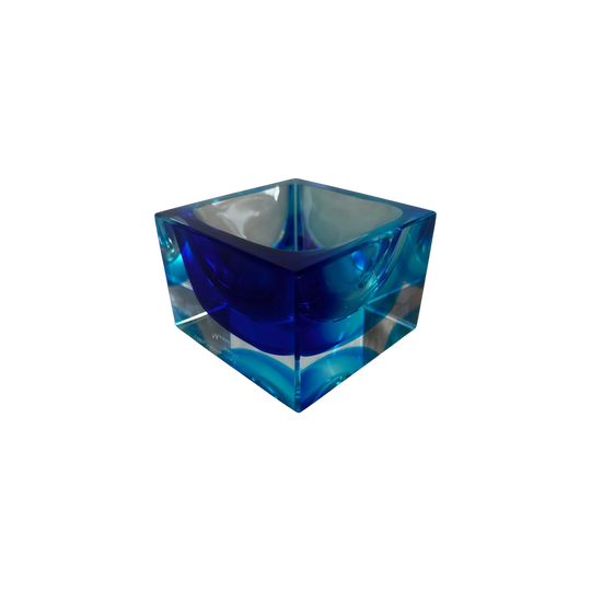 Mid Century Murano Glass Catch-All in Cobalt Blue
