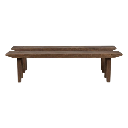 Organic Hand Made Teak Benches