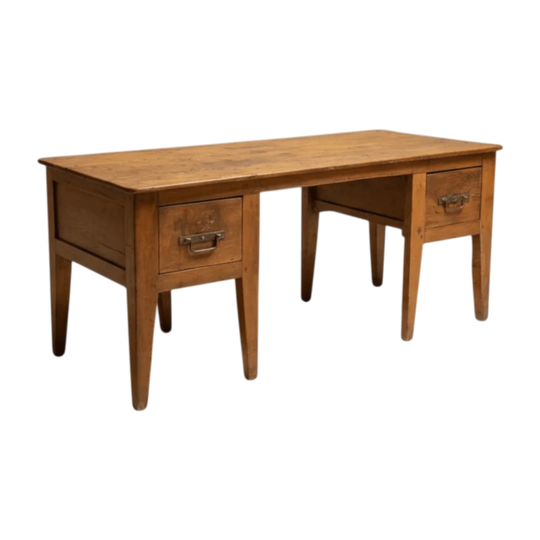 C19th French Provincial Fruitwood Center Desk