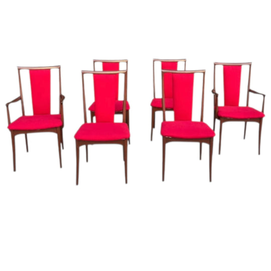 Set of 6 Parker T Back Dining Chairs
