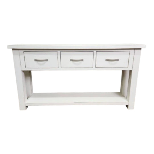 Painted Solid Timber 3 Drawer Sideboard