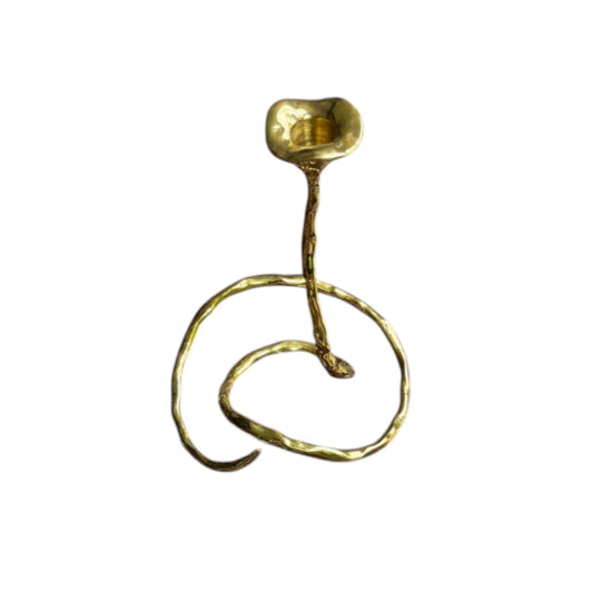 Brass Twisted Candlesticks by Mukul Goyal