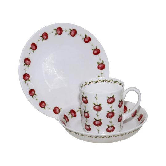 Susie Cooper cup, saucer and plate Apple Gay pattern