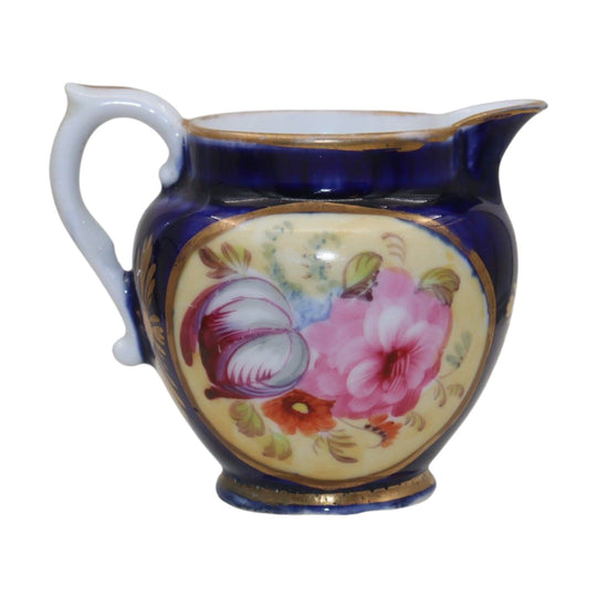 Hand painted miniature porcelain jug c 1820