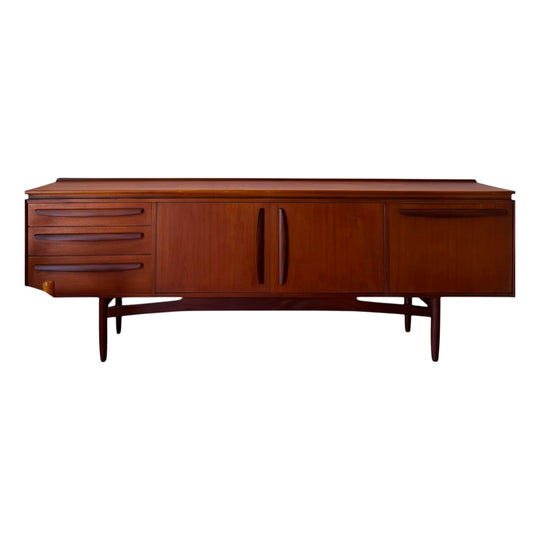 Mid Century Vintage Teak Sideboard Buffet By UK Maker William Lawrence