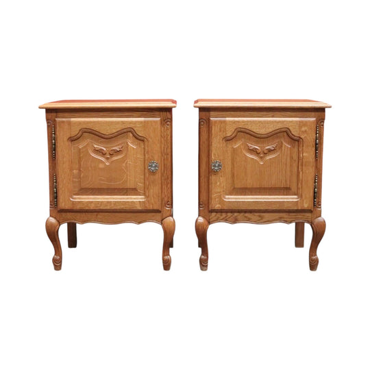 Pair of Vintage French Bedside Cabinets or Bedside Tables, Lamp Tables