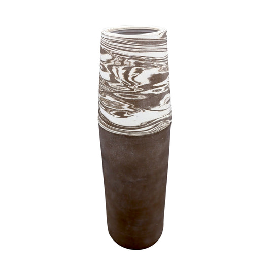 Remi Fontaine Vase with Neriage Collar (tall with no lid)