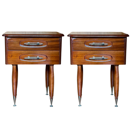 pair of burgess myrtle bedside tables