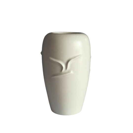 AN IMPORTANT AND RARE IRON AND CASCADING MILKY-ASH-GLAZED STONEWARE VASE BY NAGASAWA EISHIN III (1910–1977), SHŌWA PERIOD (late 1960s/early 1970s)