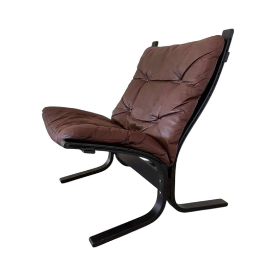 Vintage Westnofa "Siesta" Leather Lounge Chair by Ingmar Relling