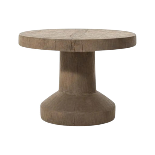 Organic Teak Round Dining Or Entrance Table
